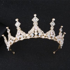 Fashion Crystal Tiara Crowns Hair Jewelry